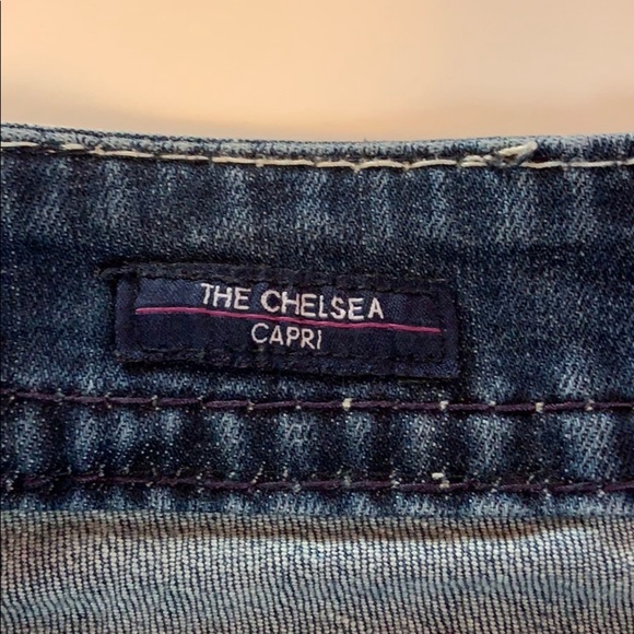 Vigoss Embellished Pocket Denim‎ Chelsea Capris - Picture 6 of 8